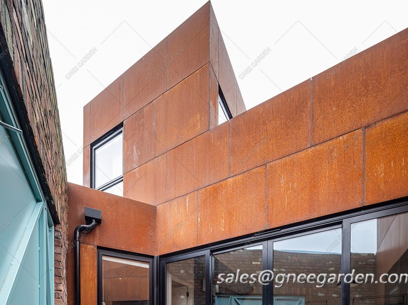 Laser Cut Design Corten Steel Facade Wall Cladding Laser Cut Design Corten Steel Facade Wall Cladding
