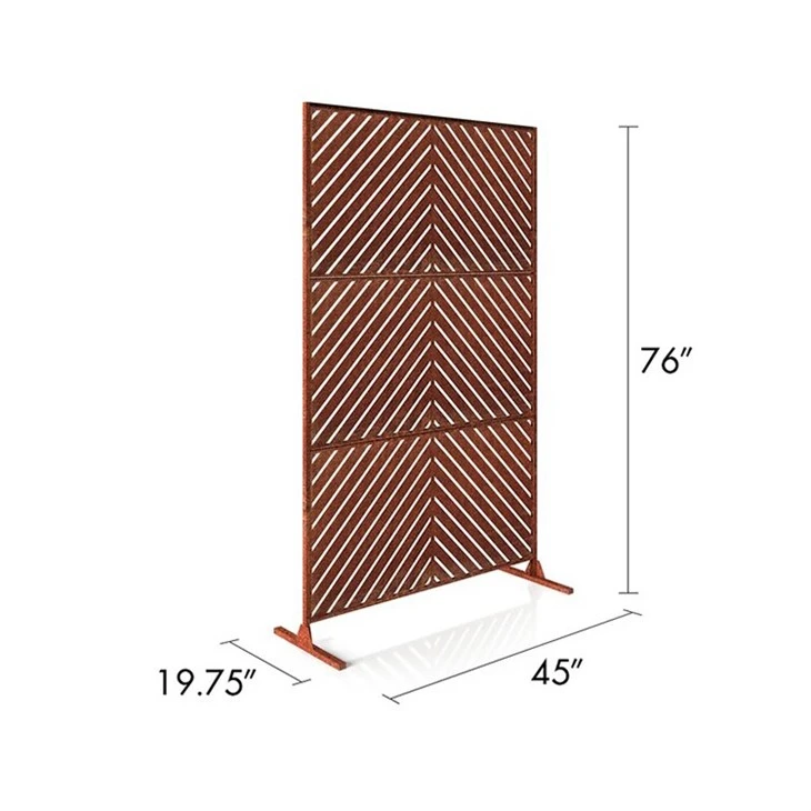 Color Steel Fence Steel Matting Fence Corten Steel Fence Price