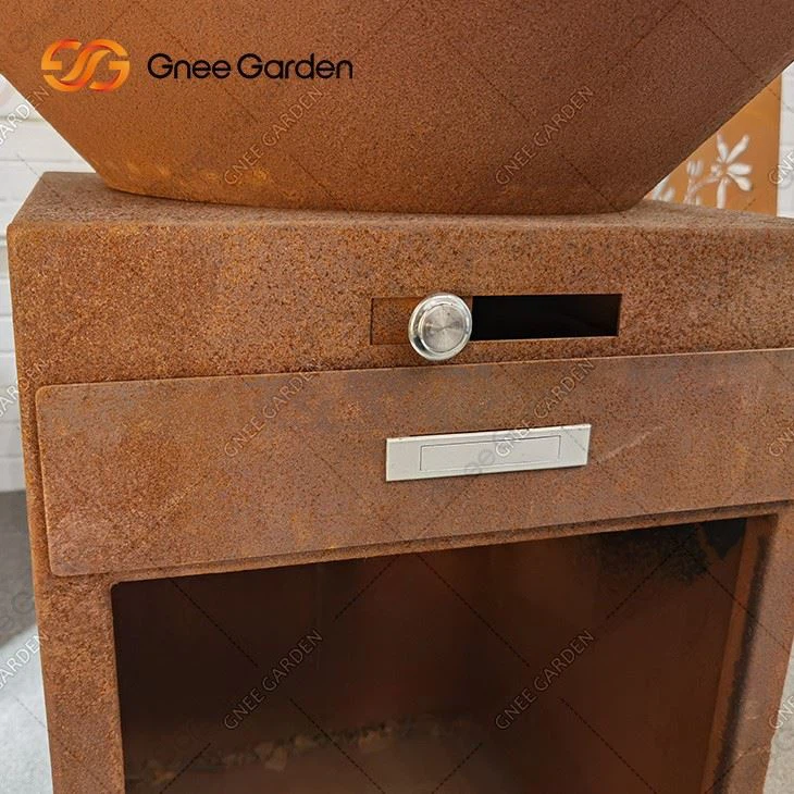 Hot Sale Outdoor Garden Home Metal Corten Steel Bbq Fire Pit