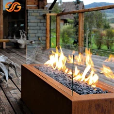 בורות אש גז מפלדת קורטן בהתאמה אישית