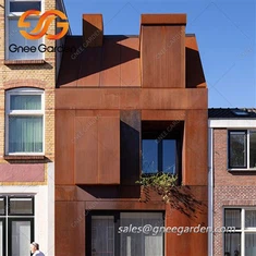 לוחות פלדת קורטן לחיפוי וקירוי