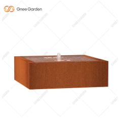 קישוט גן מפל קורטן מתכת