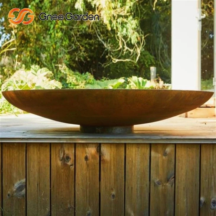 Corten Weatherproof Propane Pit Garden