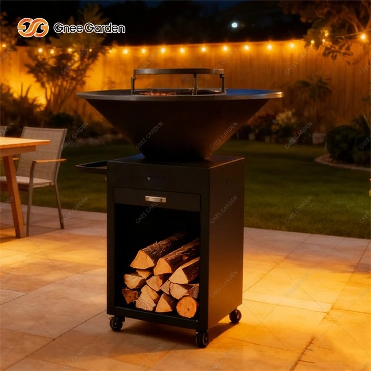 Easy Assembly Weathering Steel Black Grill Out BBQ