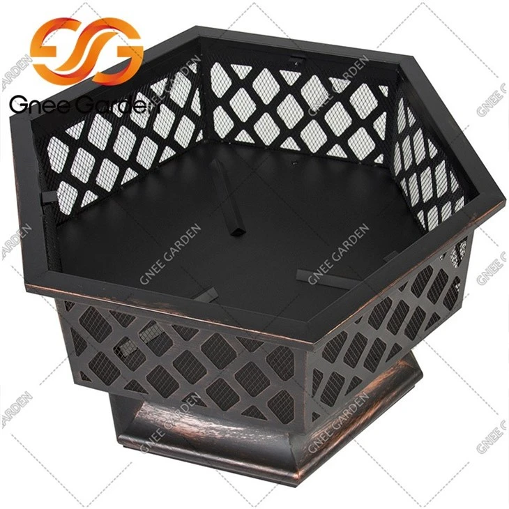 Hex Shaped Patio Fire Pit